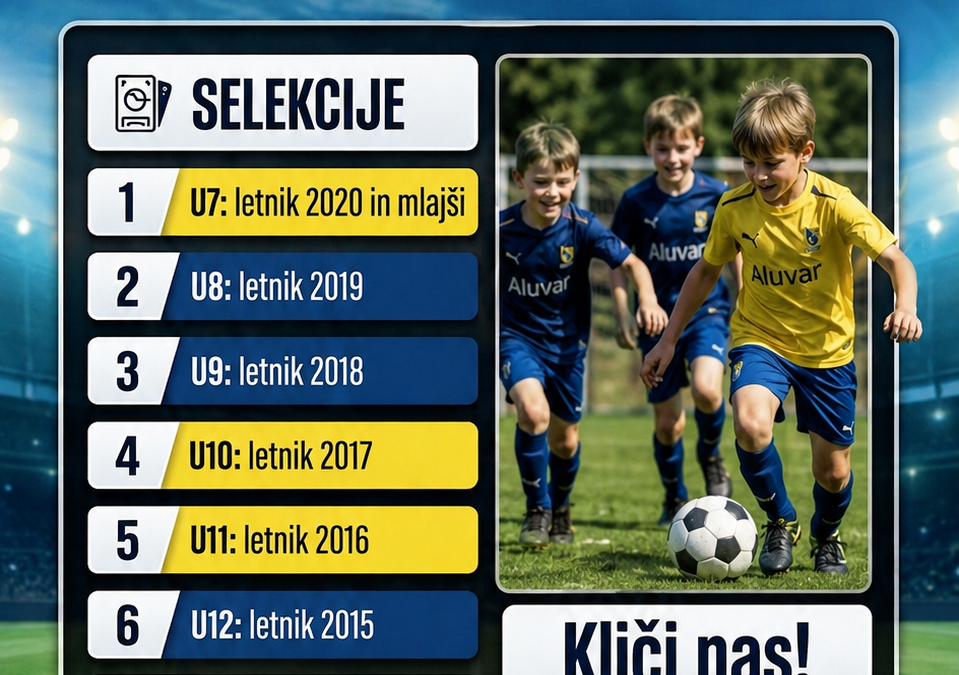 ⚽ Postani del Nogometne šole Aluvar Beltinci!