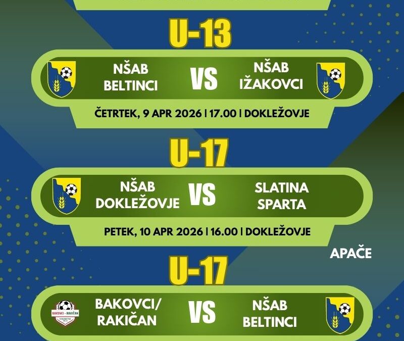 Tekmovalni teden je tukaj!